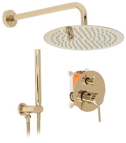 Душевая система REA LUNGO GOLD / золото + BOX (REA-P4110)