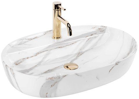 Раковина REA AURA AIAX SHINY 41х61 / мрамор (REA-U6623)