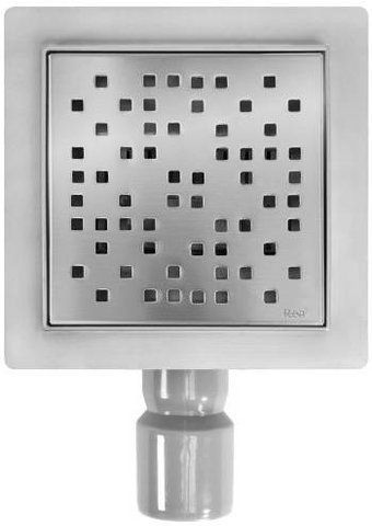 Душевой трап REA DOTS 150х150 / никель (REA-G6203)