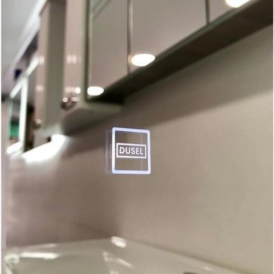 Зеркало DUSEL LED DE-M0065D 120х75 BLACK / сенсорное включение / подогрев (DUSEL-537)