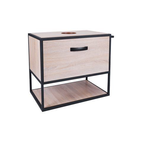 Тумба подвесная QTAP TAURUS 600х476х469 WHITISH OAK со столешницей QT2479TPT603WO