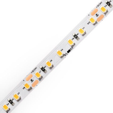 LED стрічка KLOODI KD2835-120-8.6W-3К-24V 8.6W 120LED 3000K 745LM IP20 24V (KD2835-120-8.6W-3К-24V)