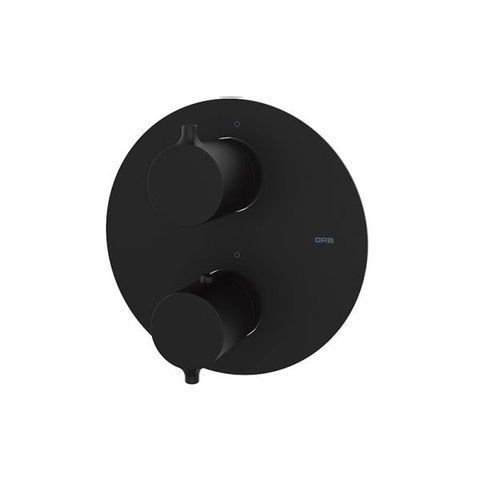 Смеситель термостатический GRB TIME BLACK на 3 положения, черный матовый (47130472)