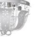 Люстра торт потолочная с пультом LED E14 60W RGB WH (BCL-651S/4)